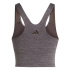 Sutiã esportivo Adidas All Me suporte médio Fitness Mulher , marrom Aurora Mel.