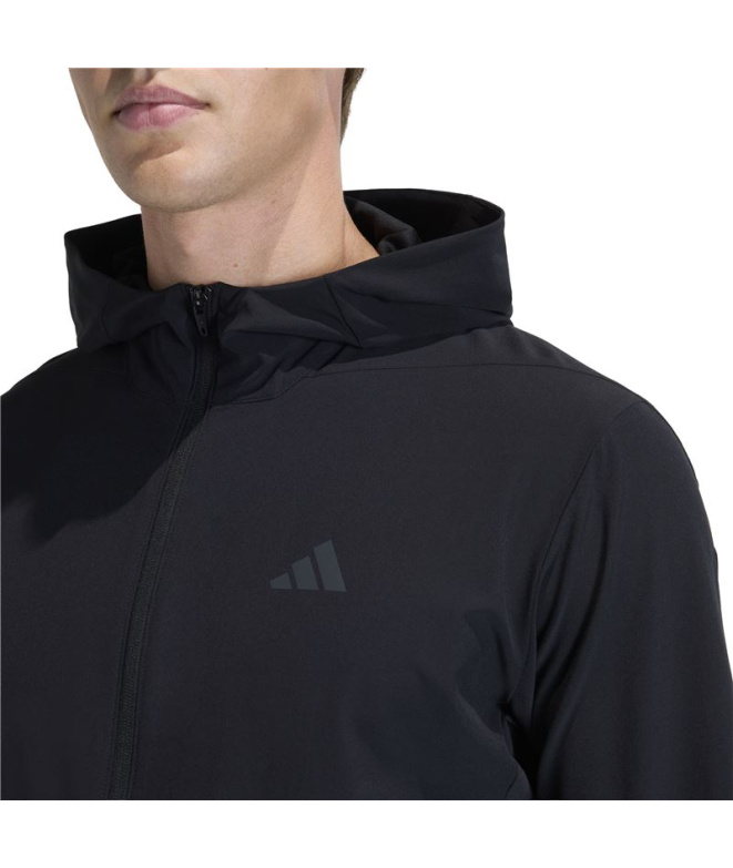 Veste Fitness hybride Adidas D4T Homme noire
