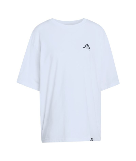 T- T-shirt graphique oversize Adidas Soft Side Femme blanc