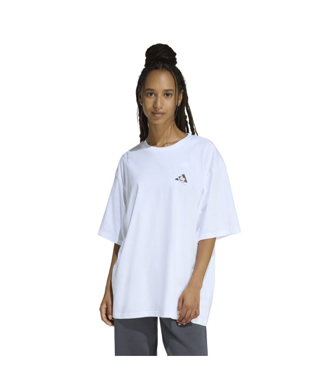 Camiseta Adidas Soft Side Oversized Graphic...