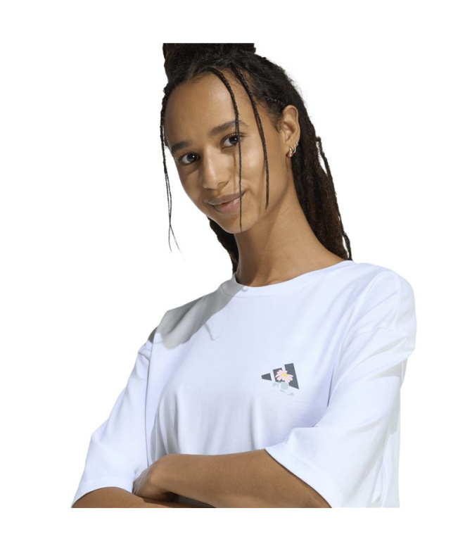 Camiseta Adidas Soft Side Oversized Graphic...