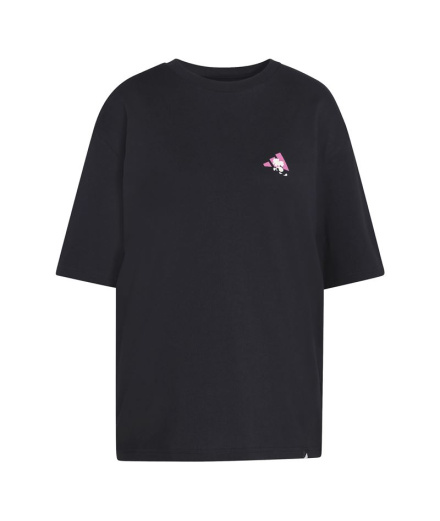 Camiseta Adidas Soft Side Oversized com Estampa Gráfica...