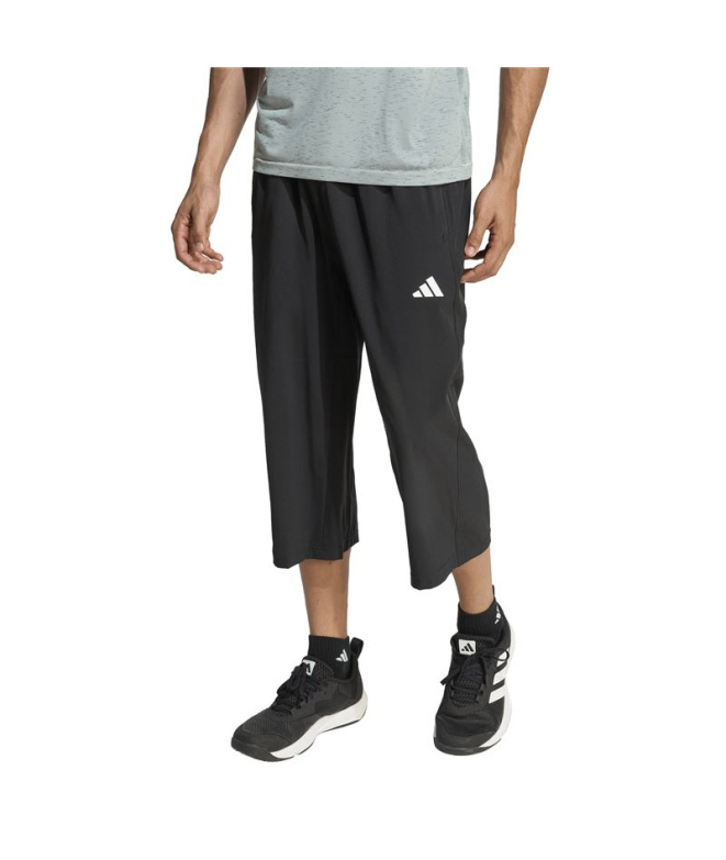 Pantalons Fitness 3/4 Adidas pour Homme , noir