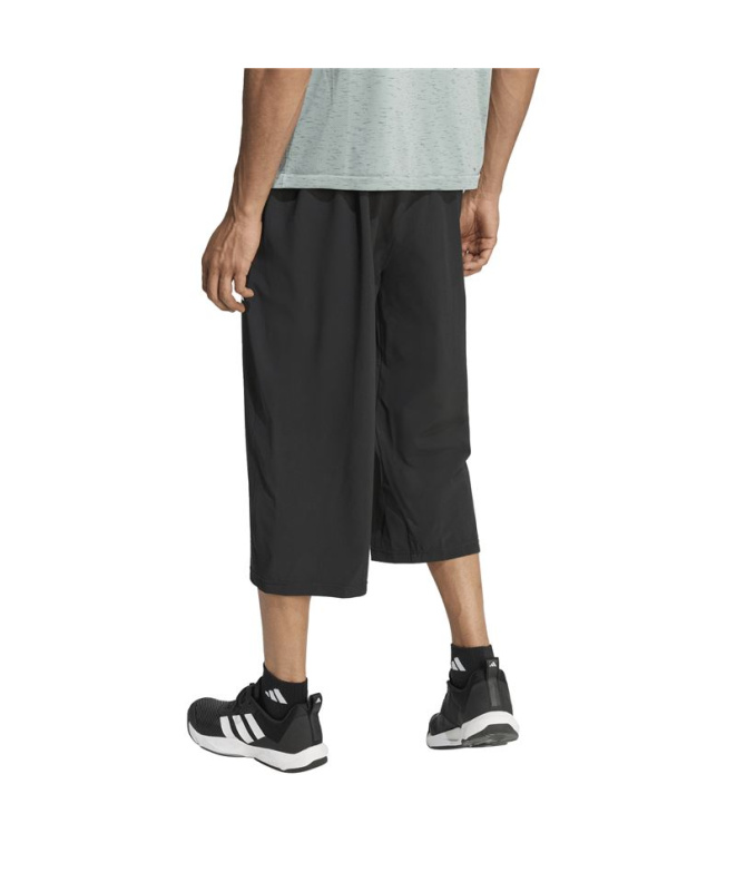 Calça Fitness Adidas 3/4 para Homem , preta.