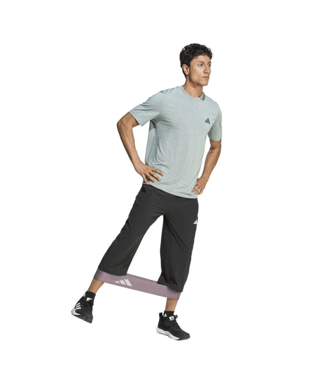 Calça Fitness Adidas 3/4 para Homem , preta.