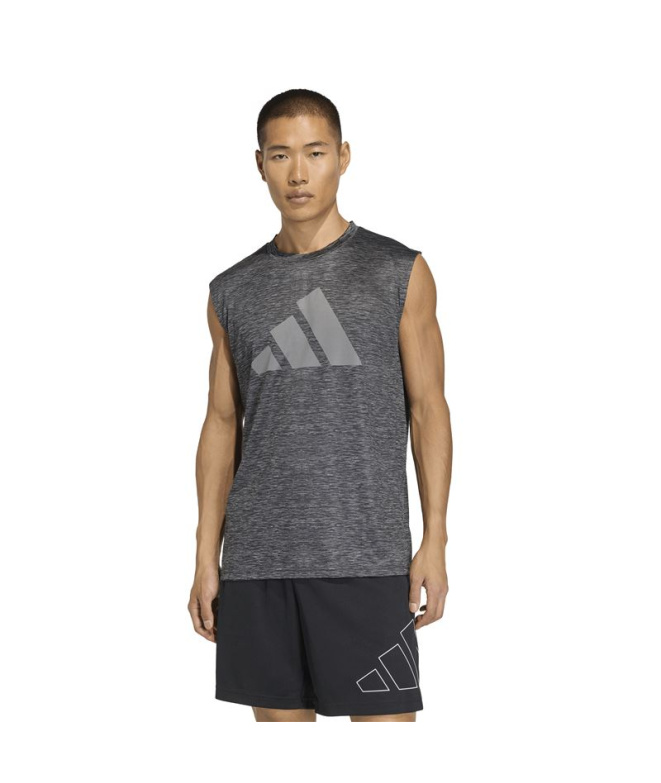 T-shirt Fitness Adidas Brandlove Homme gris 6...