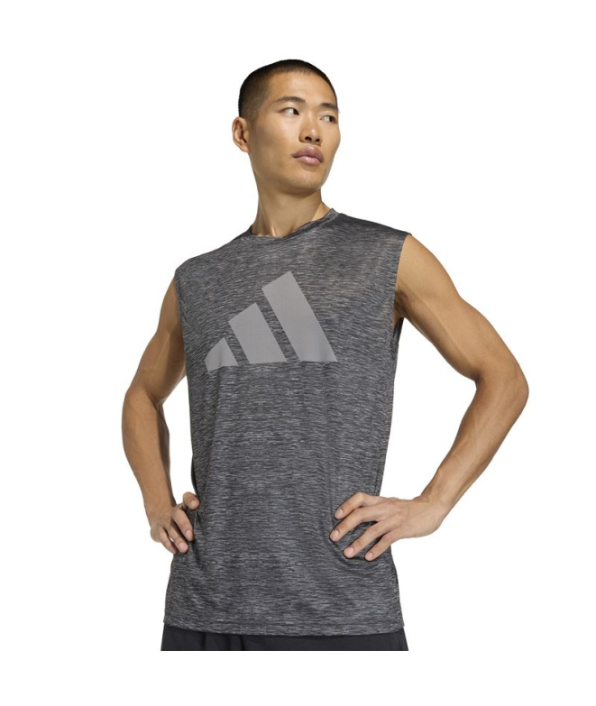 Camiseta Adidas Brandlove Homem Fitness Cinza...
