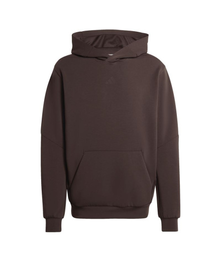 Sweat Fitness capuche adidas D4T Homme coloris marron aurore