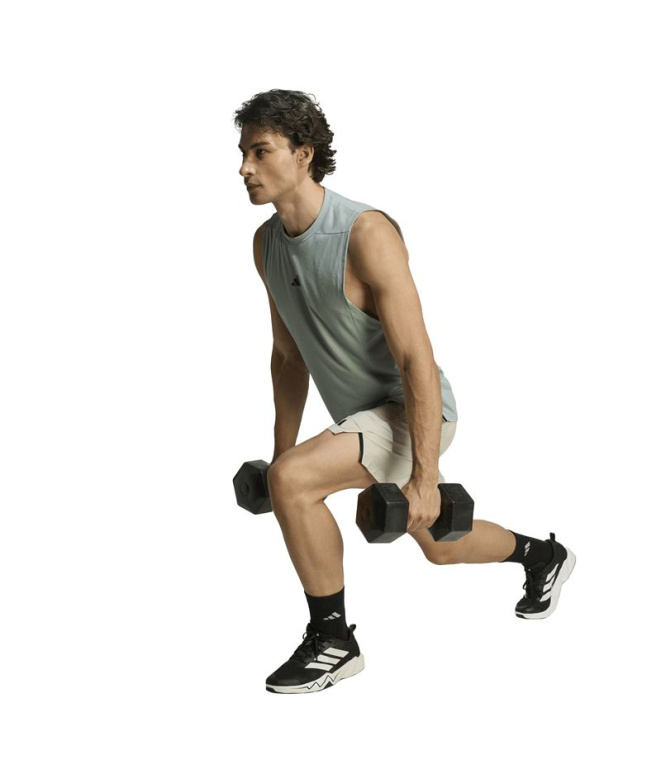 Calça Fitness Homem adidas D4T bege
