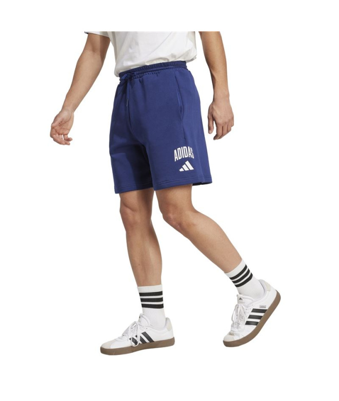 Calça adidas Collegiate Sh Homem Azul Escuro