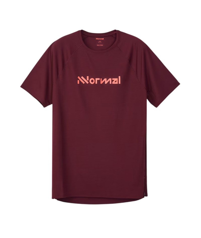 T- T-shirt Nnormal Race Trail 02 Bordeaux Homme