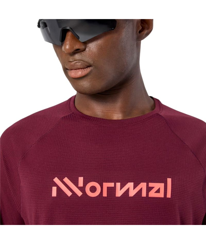 T- T-shirt Nnormal Race Trail 02 Bordeaux Homme