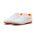 Sapatilhas Futsal Puma Truco IV Jr, branco-laranja fluorescente-V, Menino