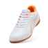 Sapatilhas Futsal Puma Truco IV Jr, branco-laranja fluorescente-V, Menino
