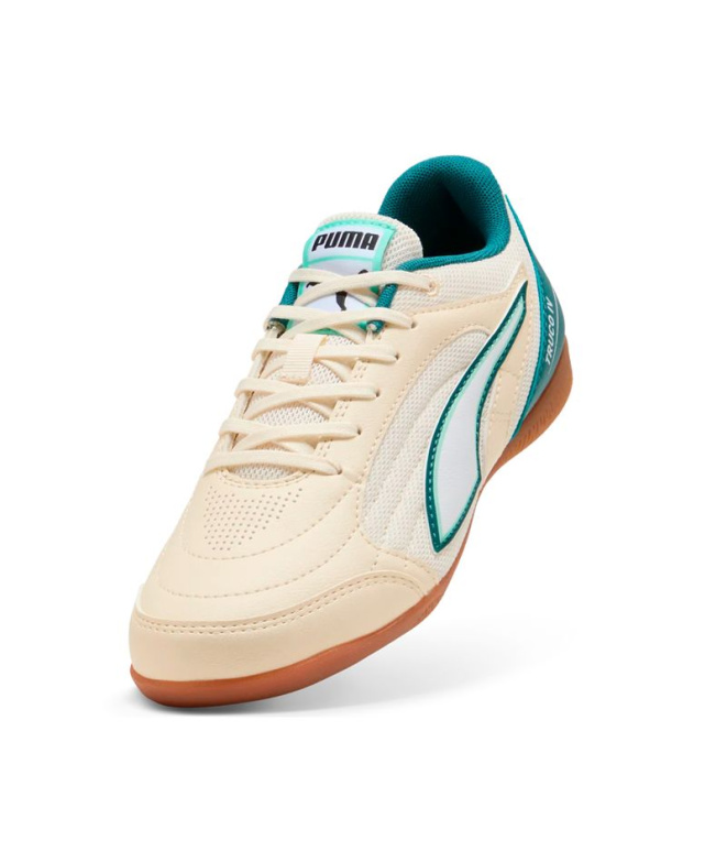 Sapatilhas Futsal Puma Truco IV Jr, cor amêndoa...