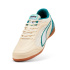 Sapatilhas Futsal Puma Truco IV Jr, cor amêndoa açucarada/branco, Menino