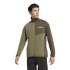 Casaco Homem adidas Terrex Multi CLIMAWARM com zíper frontal e tecido tecnológico em fleece - Verde Montanha