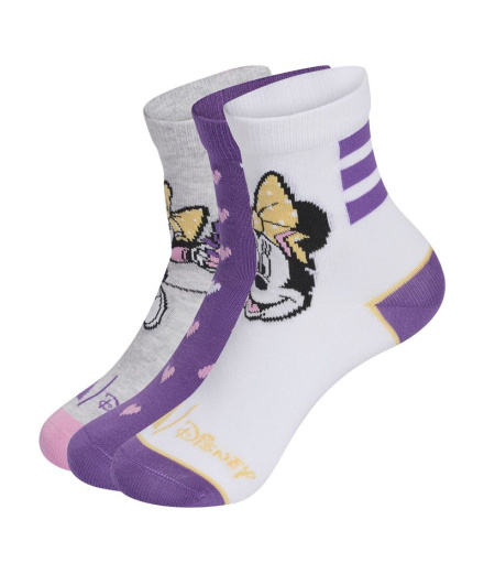 Meias Infantil adidas Lk Dy Mi 3Pp brancas/Puract/Brgrcl