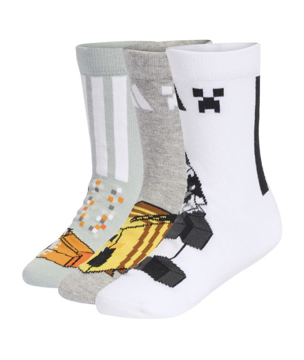 Chaussettes Enfant adidas Lk Minecraft 3P Sama/Brgrin/Blanc