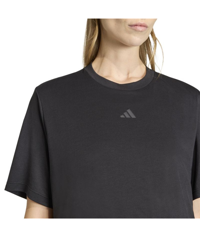 T- T-shirt adidas Fitness Mat Femme Noir