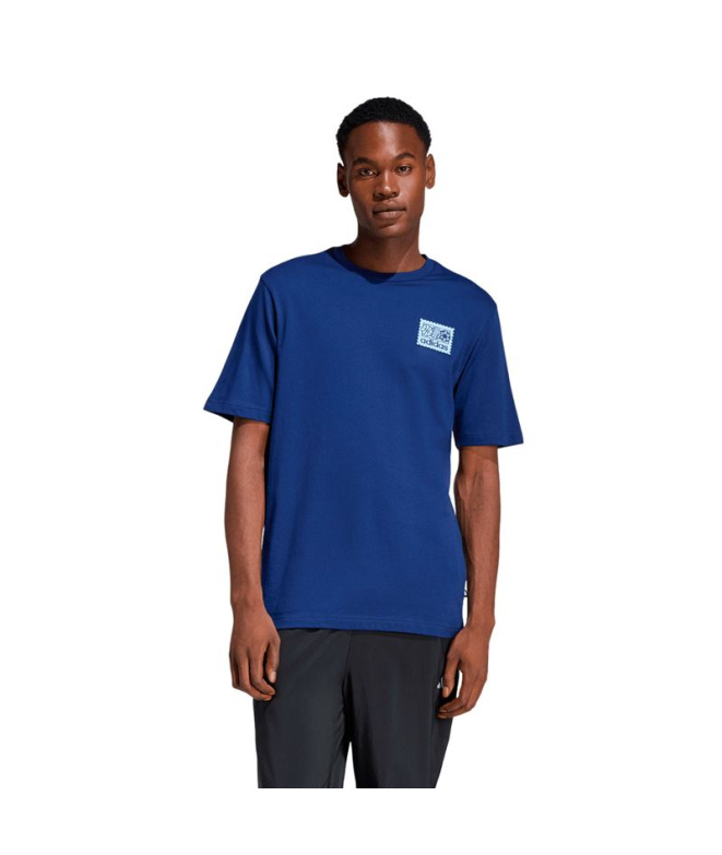 T-shirt Homme adidas Mos Patch bleu foncé