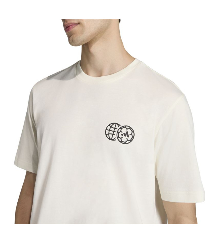 T-shirt adidas Hot Np Homme , couleur blanc cassé