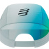 Boné Running Compressport Pro Racing branco/azul/verde