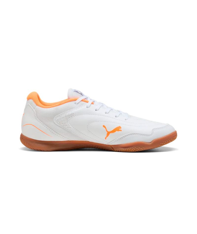 Sapatilhas Futsal Puma Truco IV, branco-laranja...