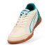 Sapatilhas Futsal Puma Truco IV, cor amêndoa açucarada - branco - tamanho E, Homem