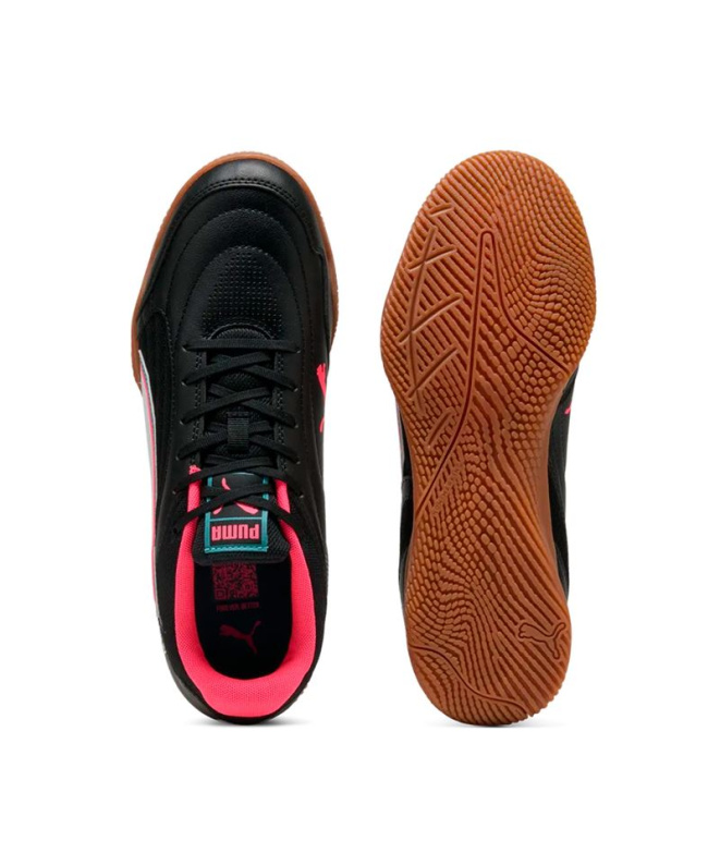 Sapatilhas Futsal Puma Truco IV Jr, bola preta...