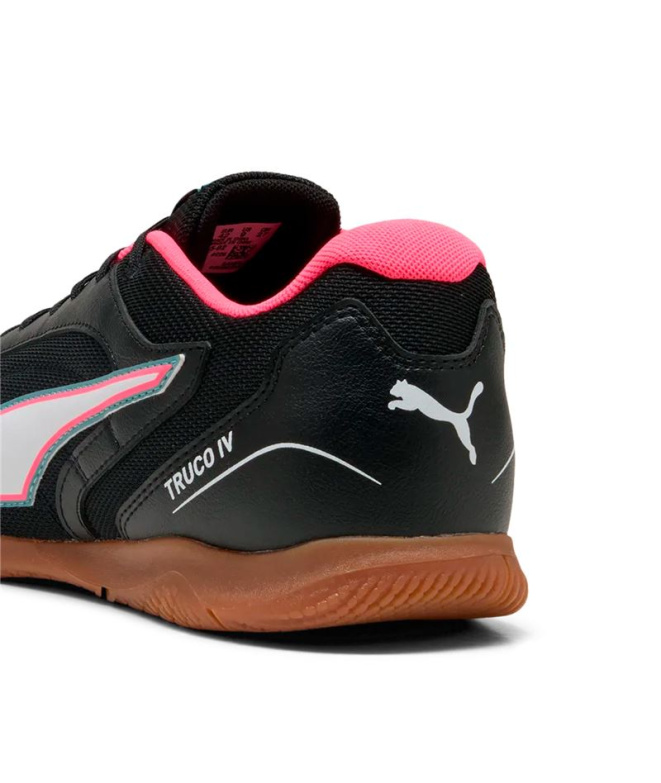 Sapatilhas Futsal Puma Truco IV Jr, bola preta...