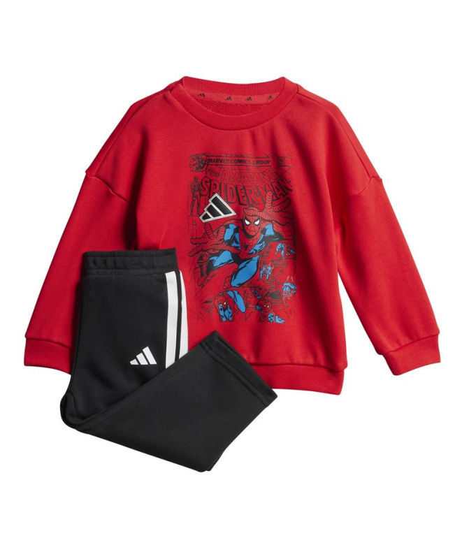 Conjunto adidas I Mrvl Sm Jog Infantil Rojo