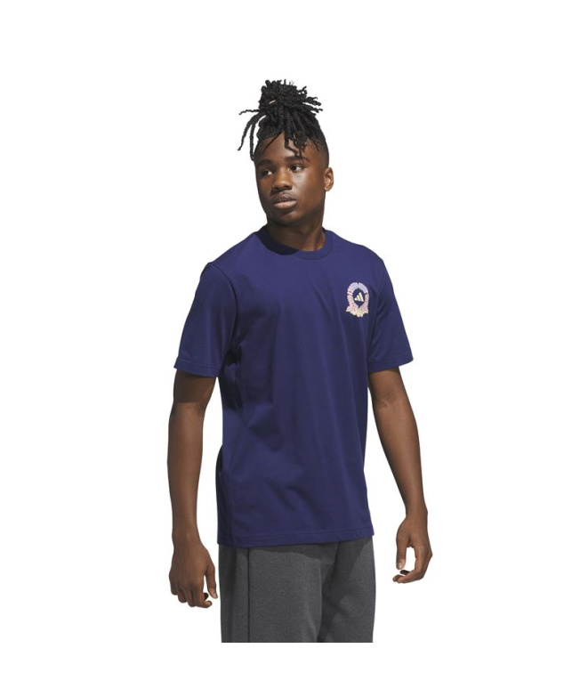 T-shirt Homme adidas 90S City bleu foncé
