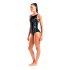 Bañador de Natación Arena Scratchy Mujer Negro/Azul Neon