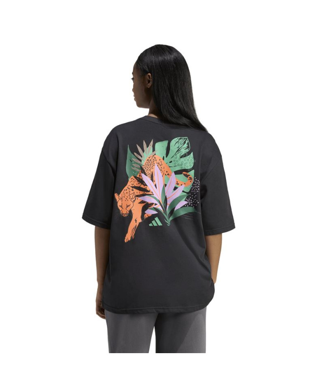T-shirt oversize adidas à imprimé animal Femme...