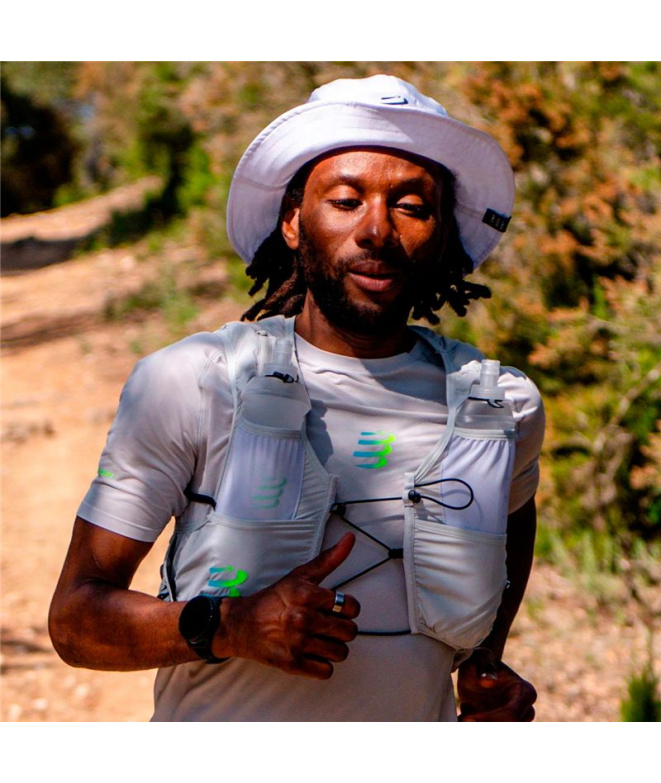 Sombrero de Running Compressport Icebob Blanco