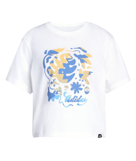 Camiseta adidas Raphic House Of Tiro Community Mujer Blanco