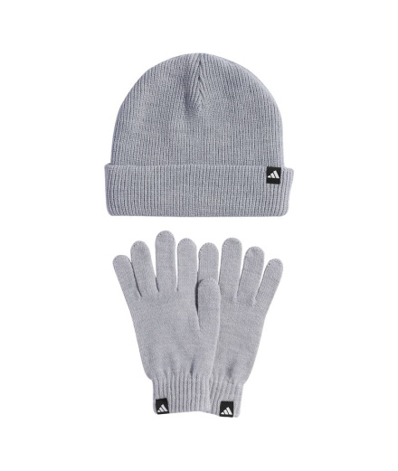 Gorro adidas Glove Beanie Gris claro jaspeado/blanco