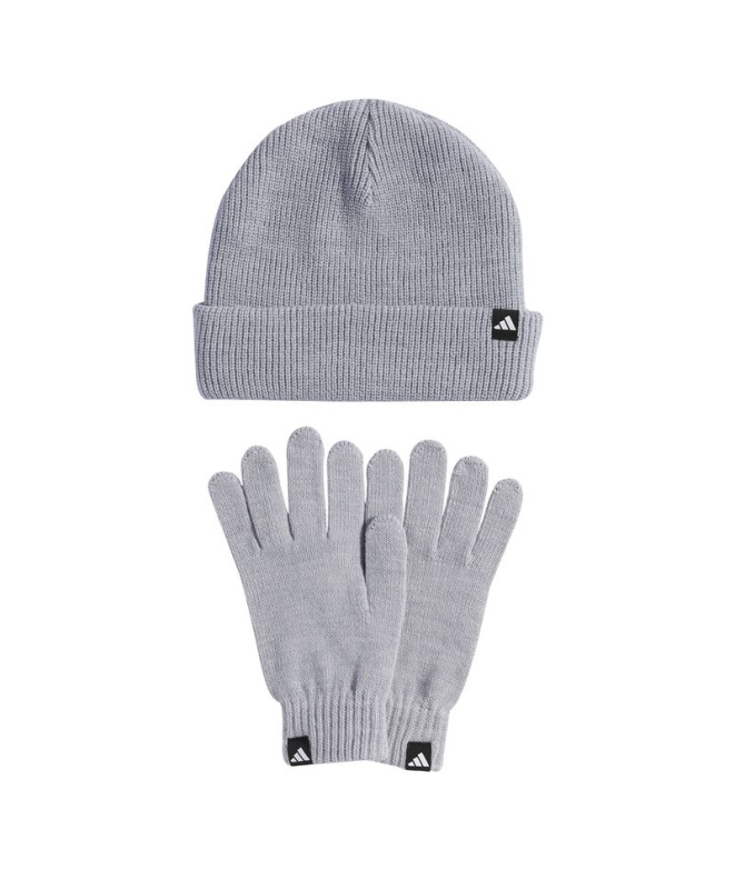 Gorro adidas Glove Beanee Boné Mescla Claro/Branco