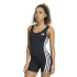 Body Fitness adidas Optime Essentials à 3 bandes Femme noir et blanc