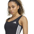 Body Fitness adidas Optime Essentials à 3 bandes Femme noir et blanc