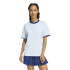 Camiseta Mulher adidas Seasonal Essentials, azul-celeste/branca