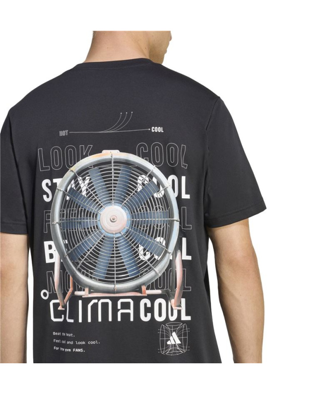 Camiseta Fitness Homem adidas Climacool Tech preta