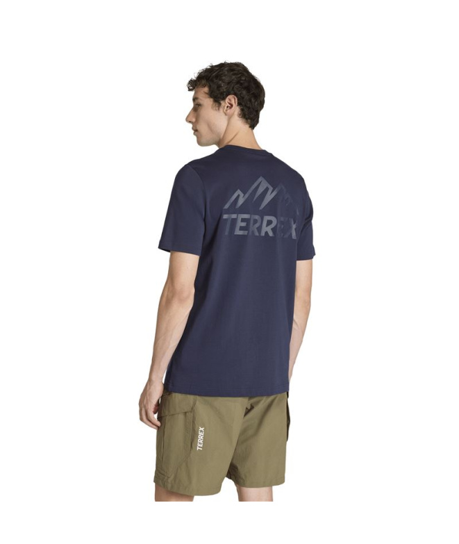T-shirt Montagne adidas Terrex G Homme bleu foncé