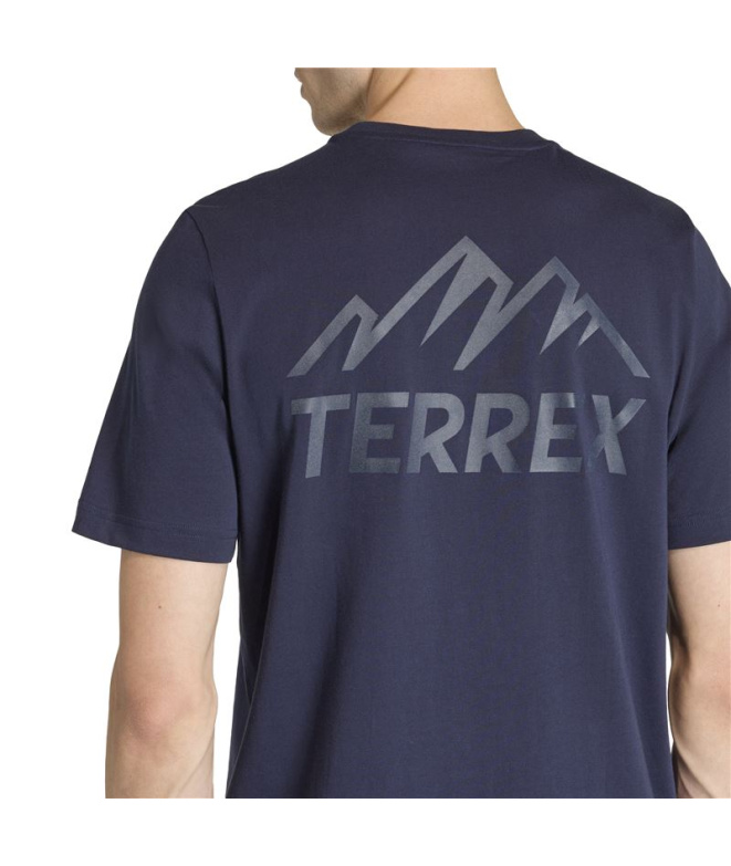 T-shirt Montagne adidas Terrex G Homme bleu foncé