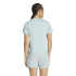 Camiseta Mulher adidas We Min Crew Fitness , azul