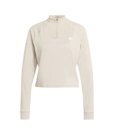 Sudadera Trail Essentials Minimal Branding 1/4 Zip Beige
