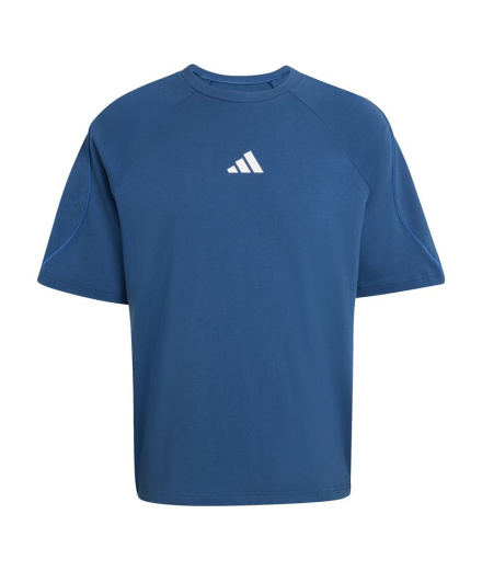 Camiseta Homem adidas Stadium azul/branca