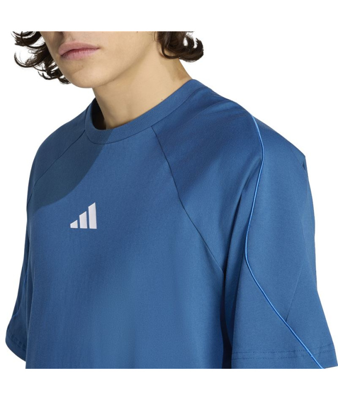 T-shirt Homme adidas Stadium bleu/blanc