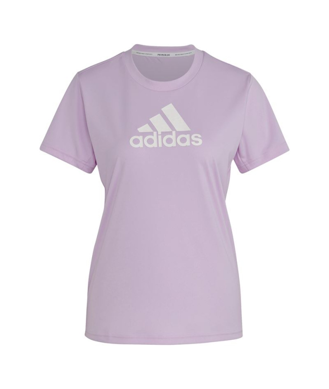 Camiseta Mulher adidas Primeblue lilás Fitness